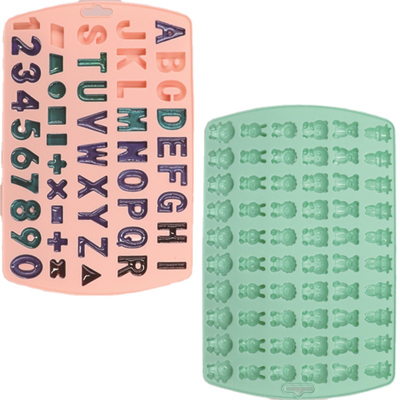 Ferramentas de bolo de número livre de BPA para decoração de bolos de letras A a Z moldes de silicone