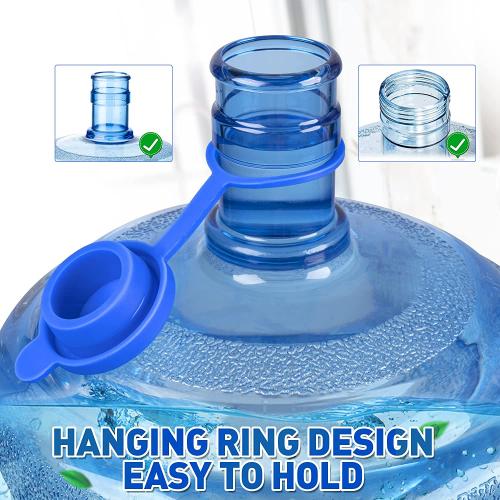 Tampas de garrafa de jarro de água de 5 galões de silicone durável reutilizável
